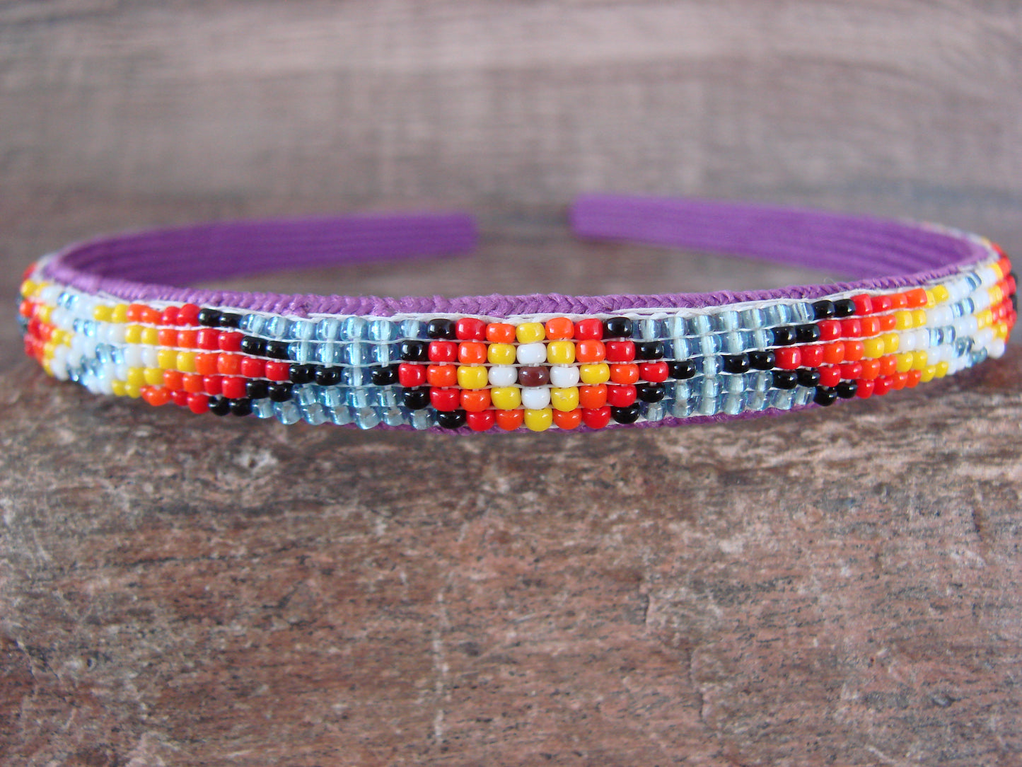 Navajo Indian Hand Beaded Head Band by Raven Cleveland