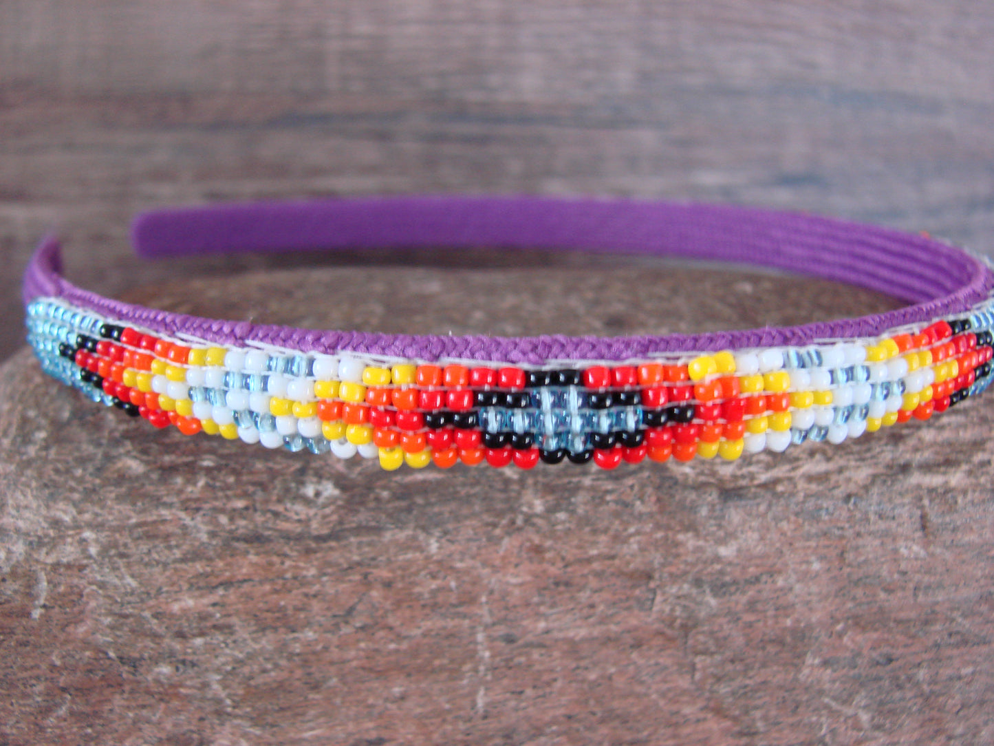 Navajo Indian Hand Beaded Head Band by Raven Cleveland