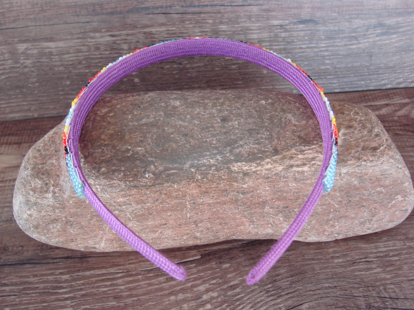 Navajo Indian Hand Beaded Head Band by Raven Cleveland