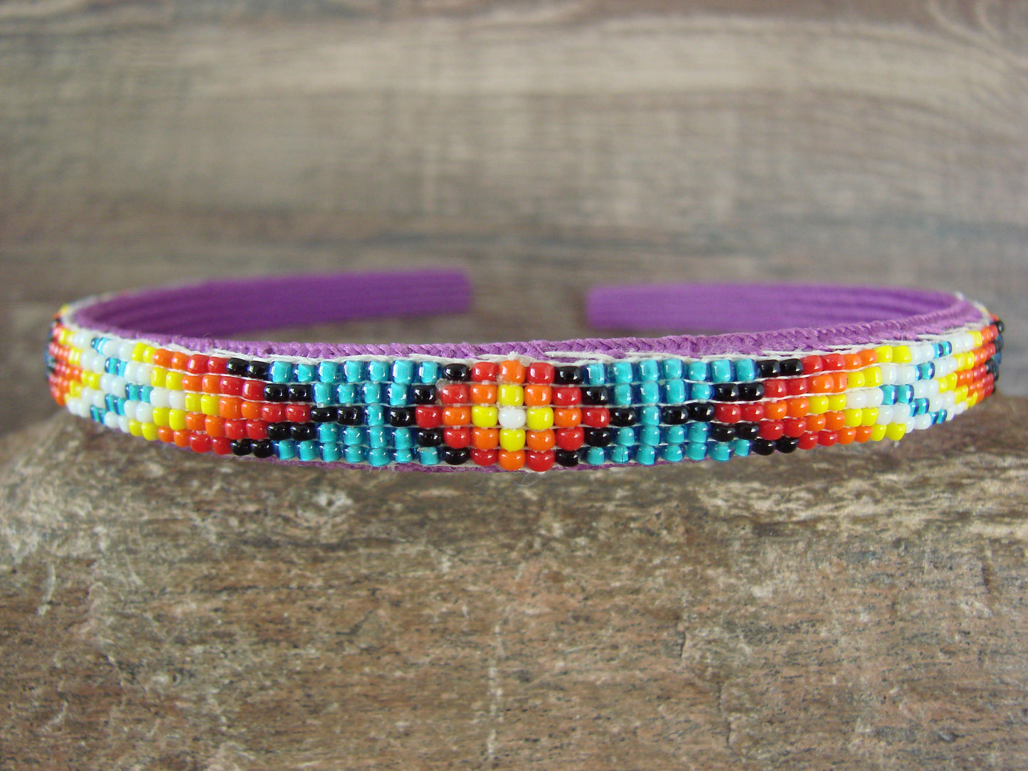 Navajo Indian Hand Beaded Head Band by Raven Cleveland