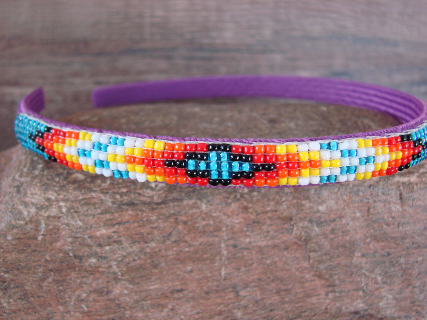 Navajo Indian Hand Beaded Head Band by Raven Cleveland