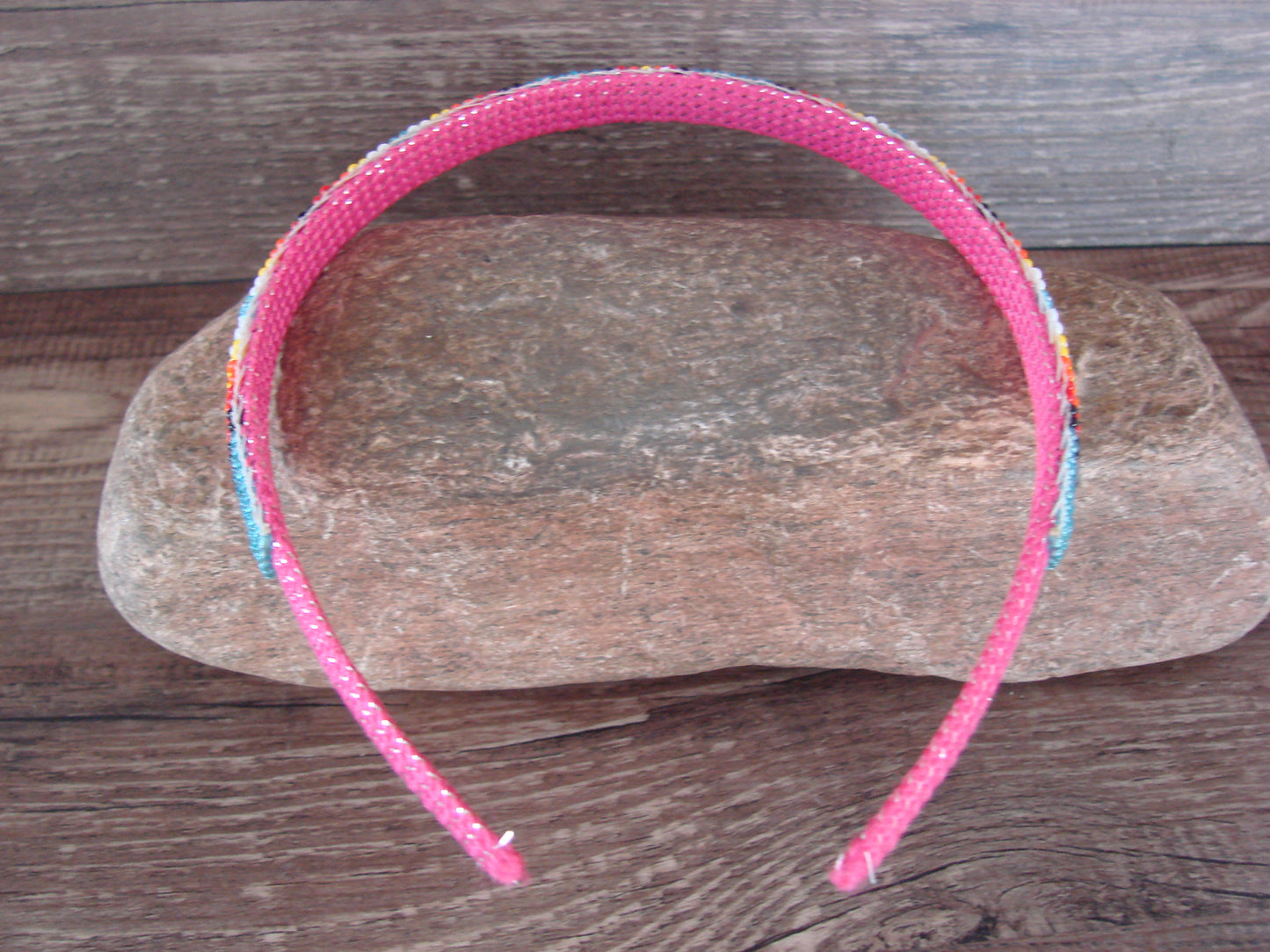 Navajo Indian Hand Beaded Head Band by Raven Cleveland