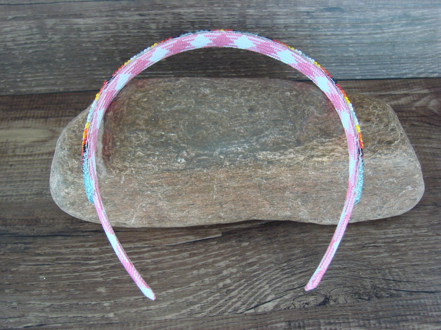 Navajo Indian Hand Beaded Head Band by Raven Cleveland