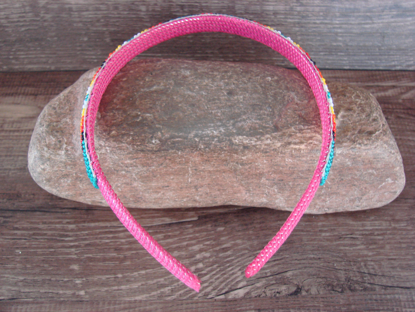 Navajo Indian Hand Beaded Head Band by Raven Cleveland