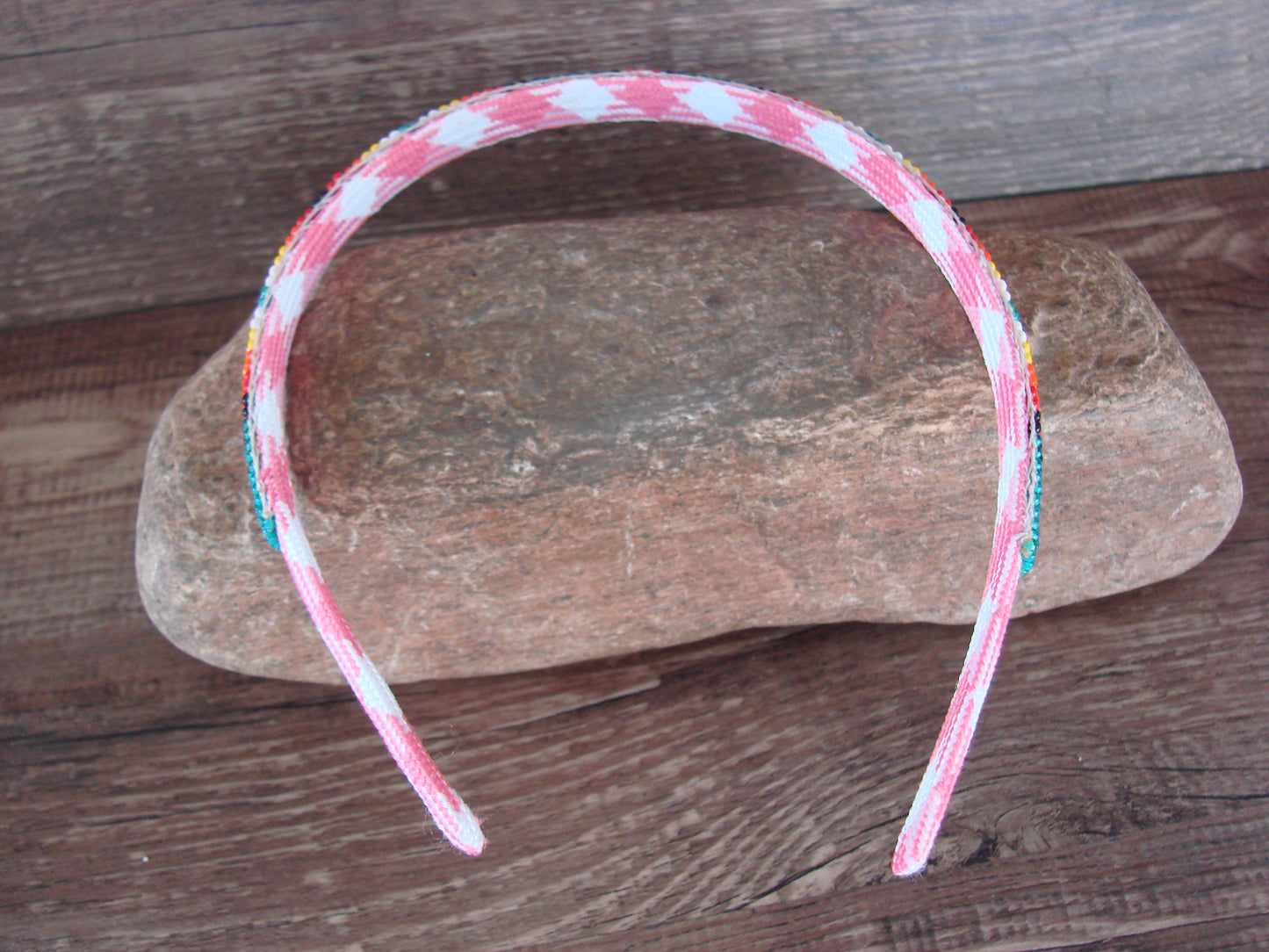 Navajo Indian Hand Beaded Head Band by Raven Cleveland