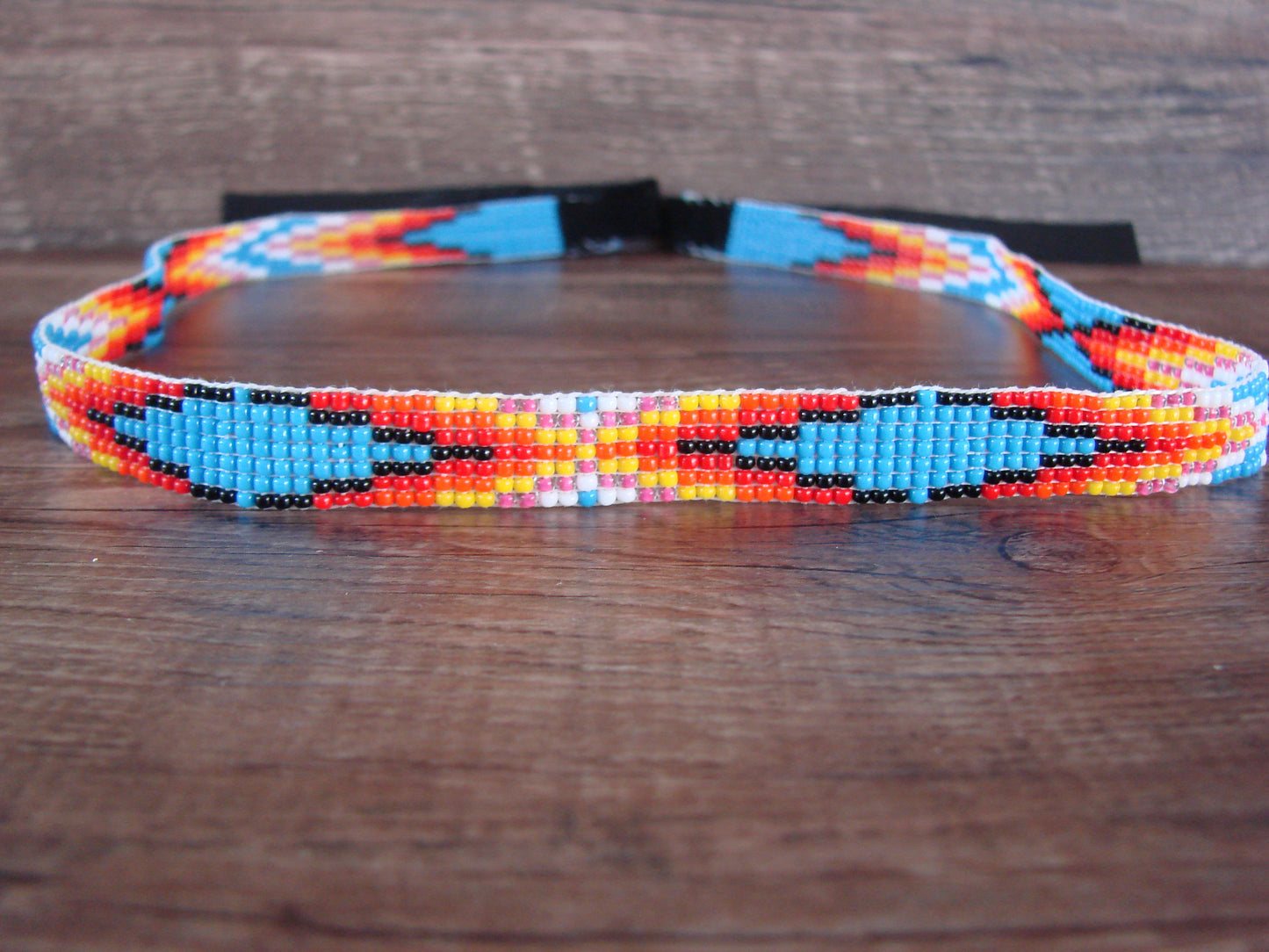 Navajo  Hand Beaded Hat Band by Jacklyn Cleveland