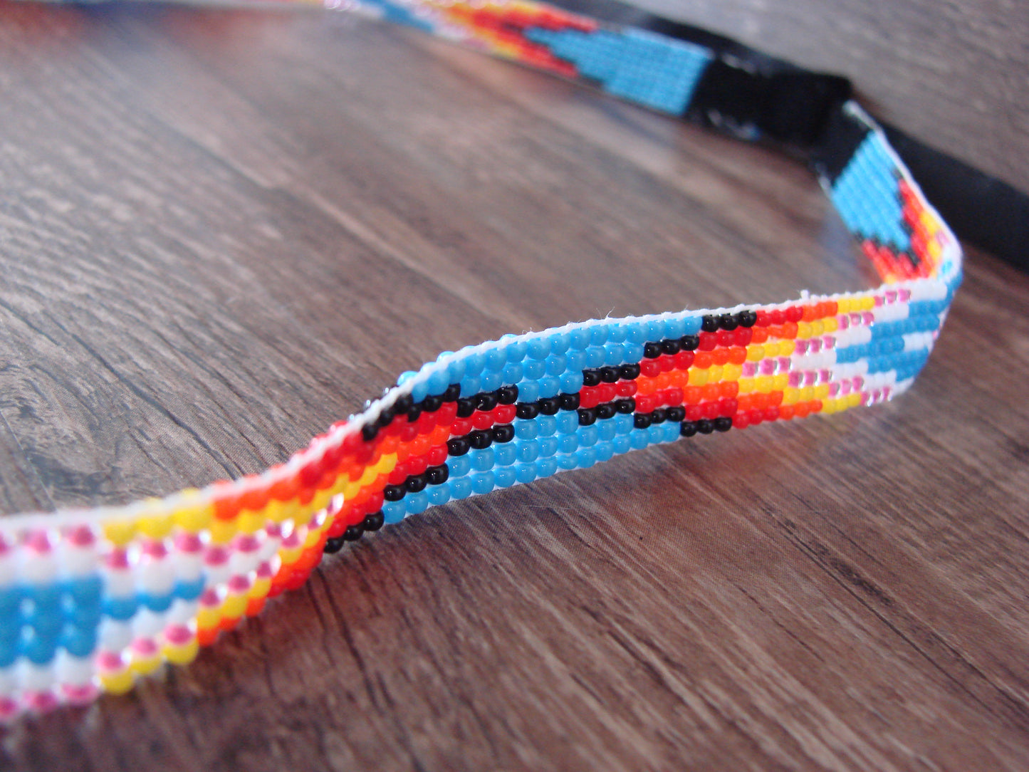 Navajo  Hand Beaded Hat Band by Jacklyn Cleveland