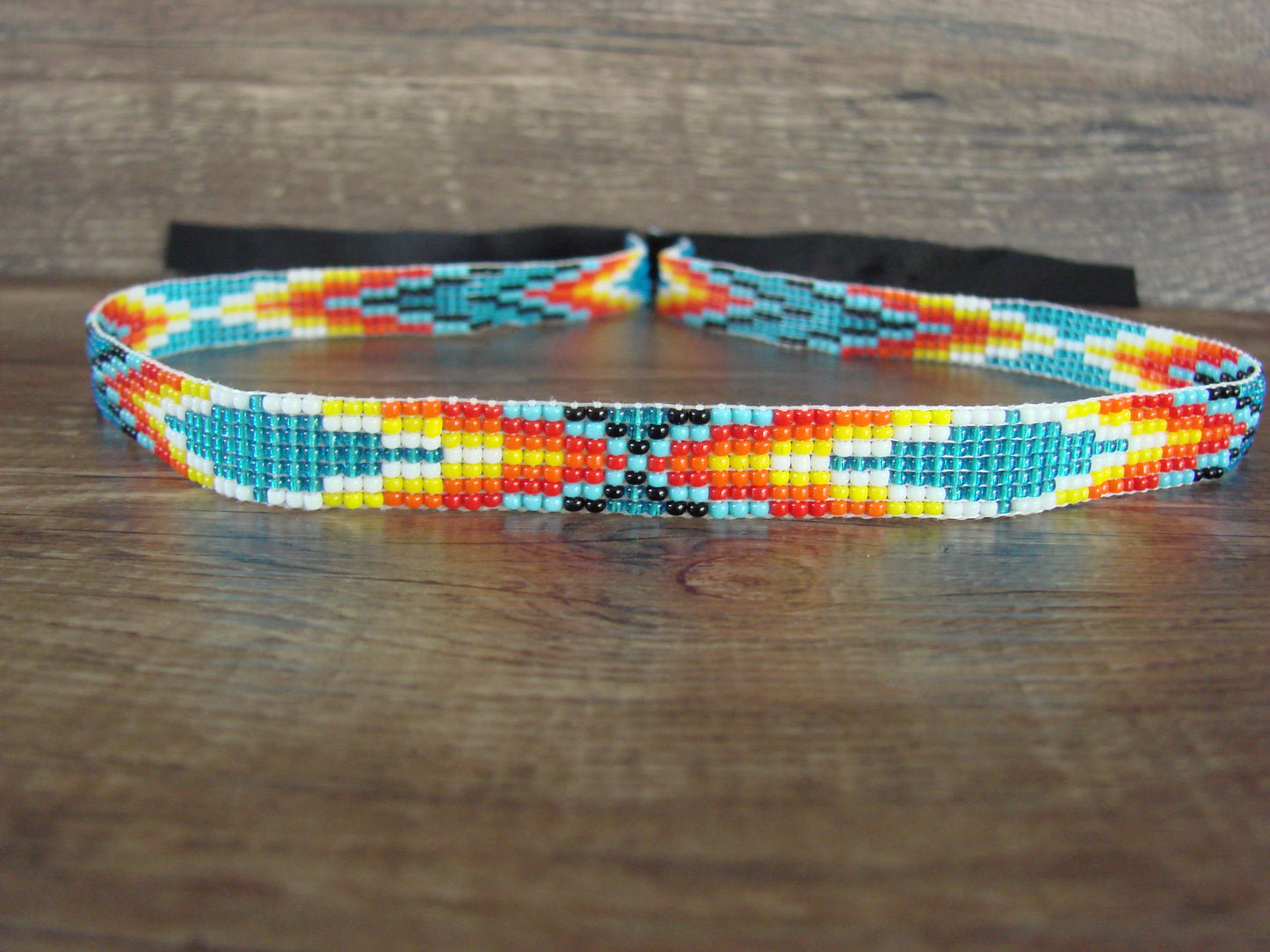 Navajo Hand Beaded Hat Band by Jacklyn Cleveland