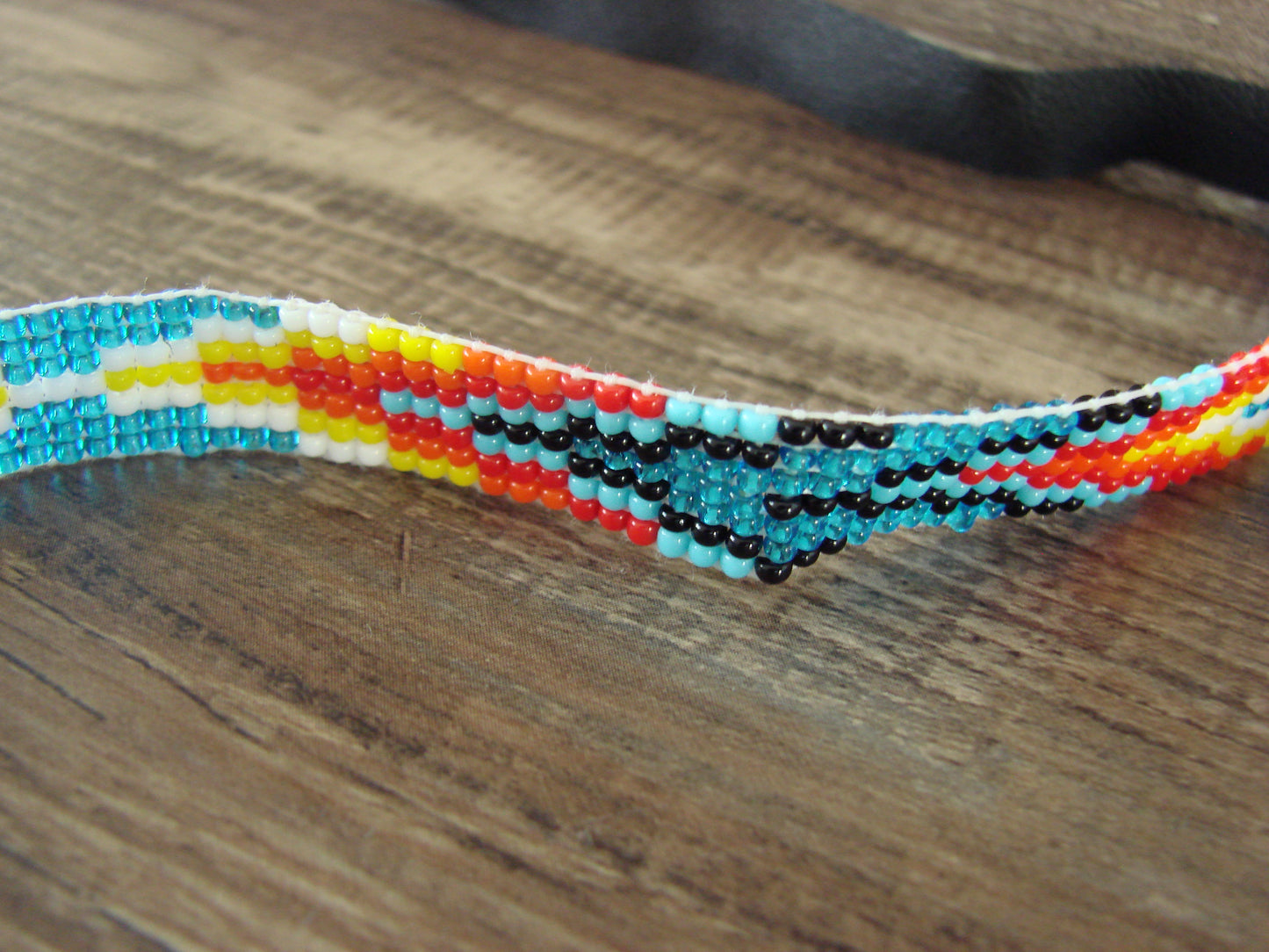 Navajo Hand Beaded Hat Band by Jacklyn Cleveland