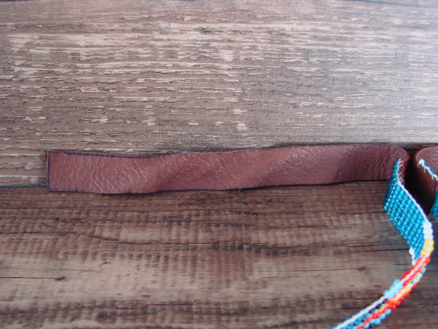 Navajo Indian Hand Beaded 1/2" Hat Band by Cleveland