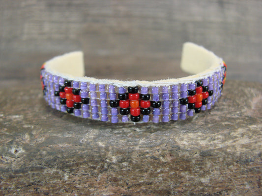 Navajo Indian Hand Beaded Baby / Child's Bracelet by Jackie Cleveland