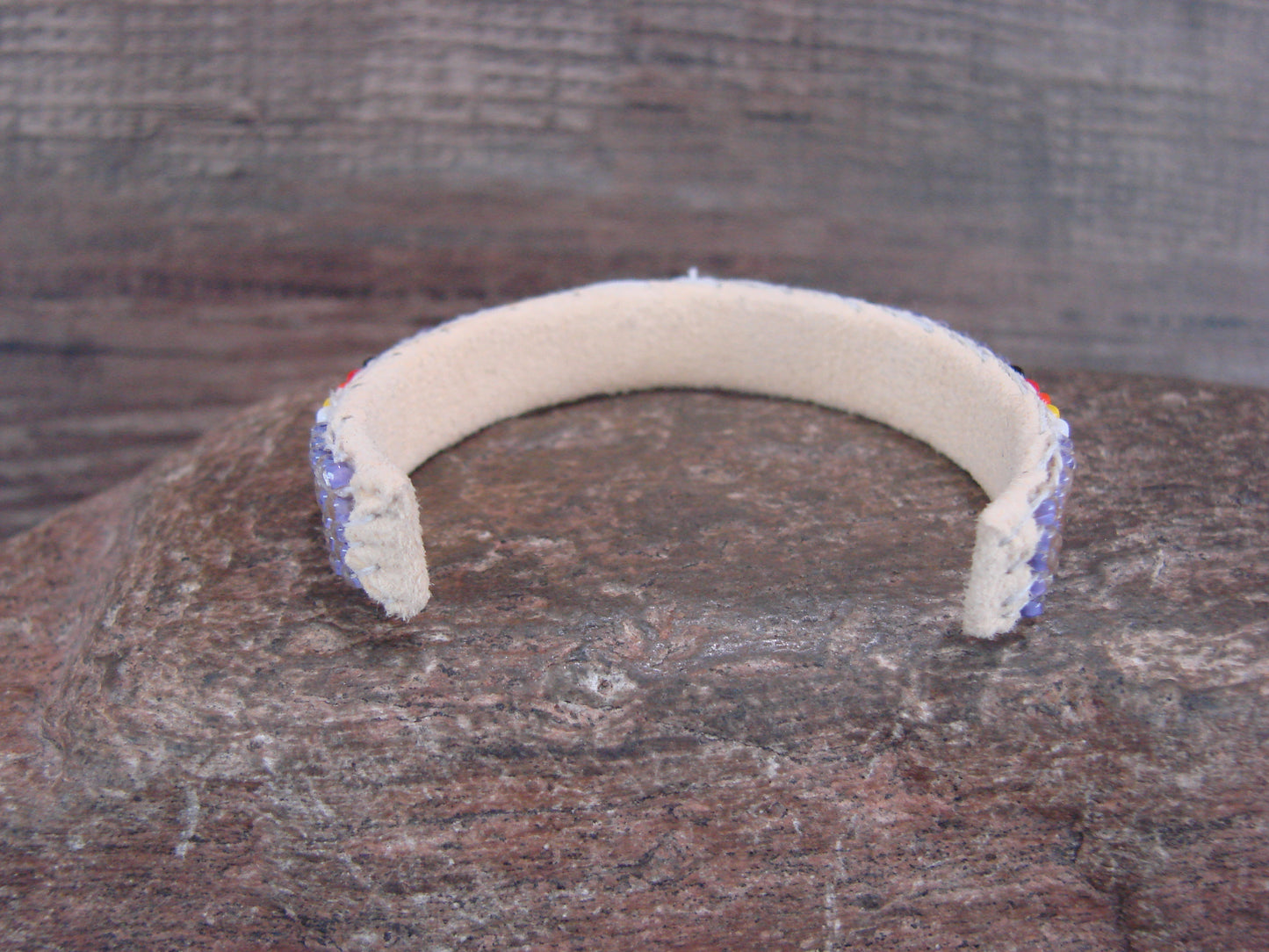 Navajo Indian Hand Beaded Baby / Child's Bracelet by Jackie Cleveland