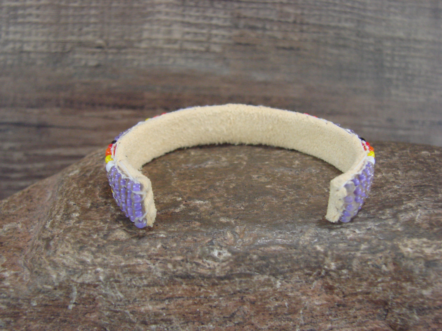 Navajo Indian Hand Beaded Baby / Child's Bracelet by Jackie Cleveland