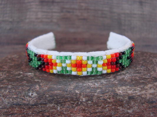 Navajo Indian Hand Beaded Baby / Child's Bracelet by Jackie Cleveland