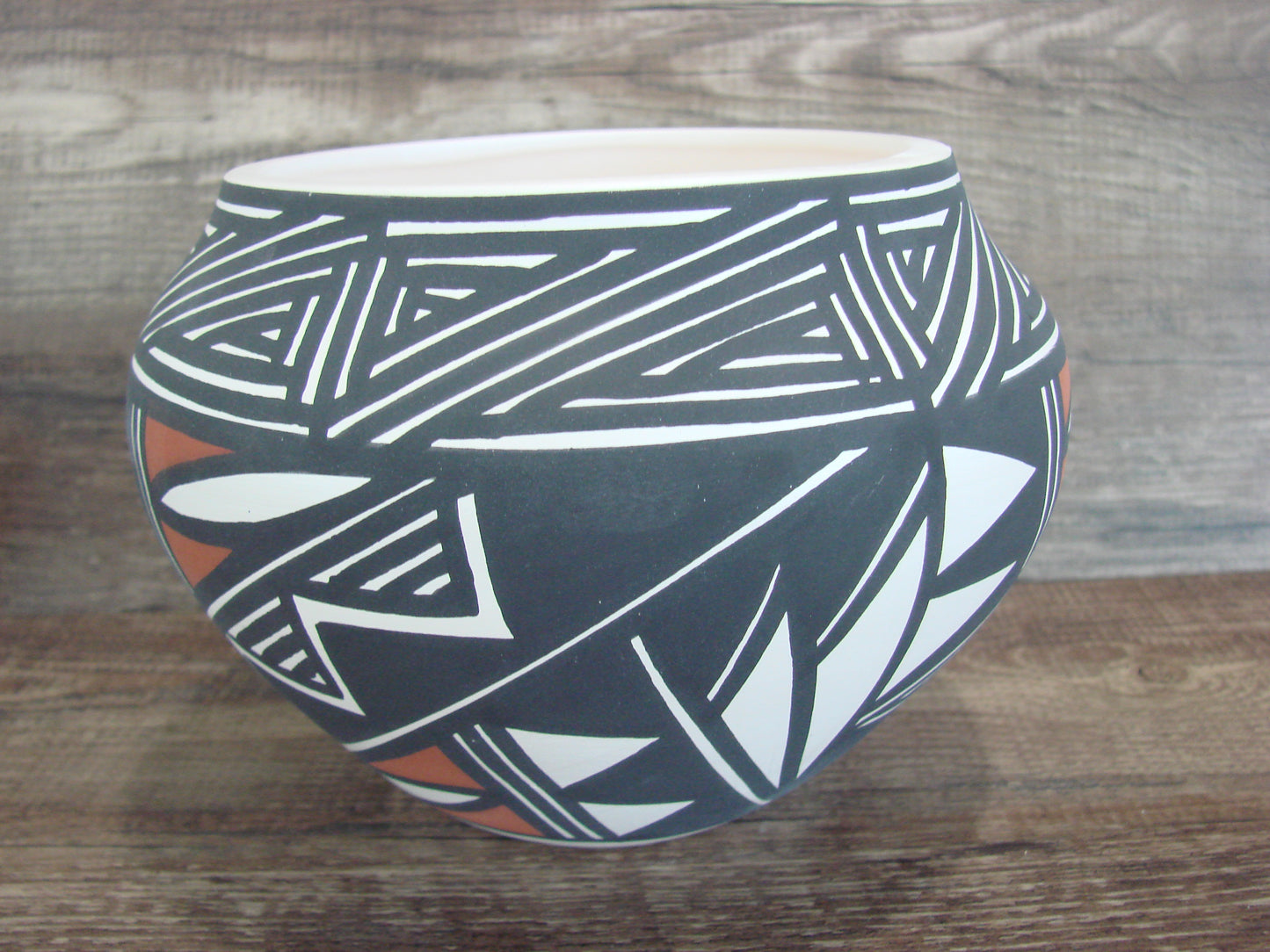 Acoma Pueblo Fine Line Hand Painted Pottery by Debra Waanda