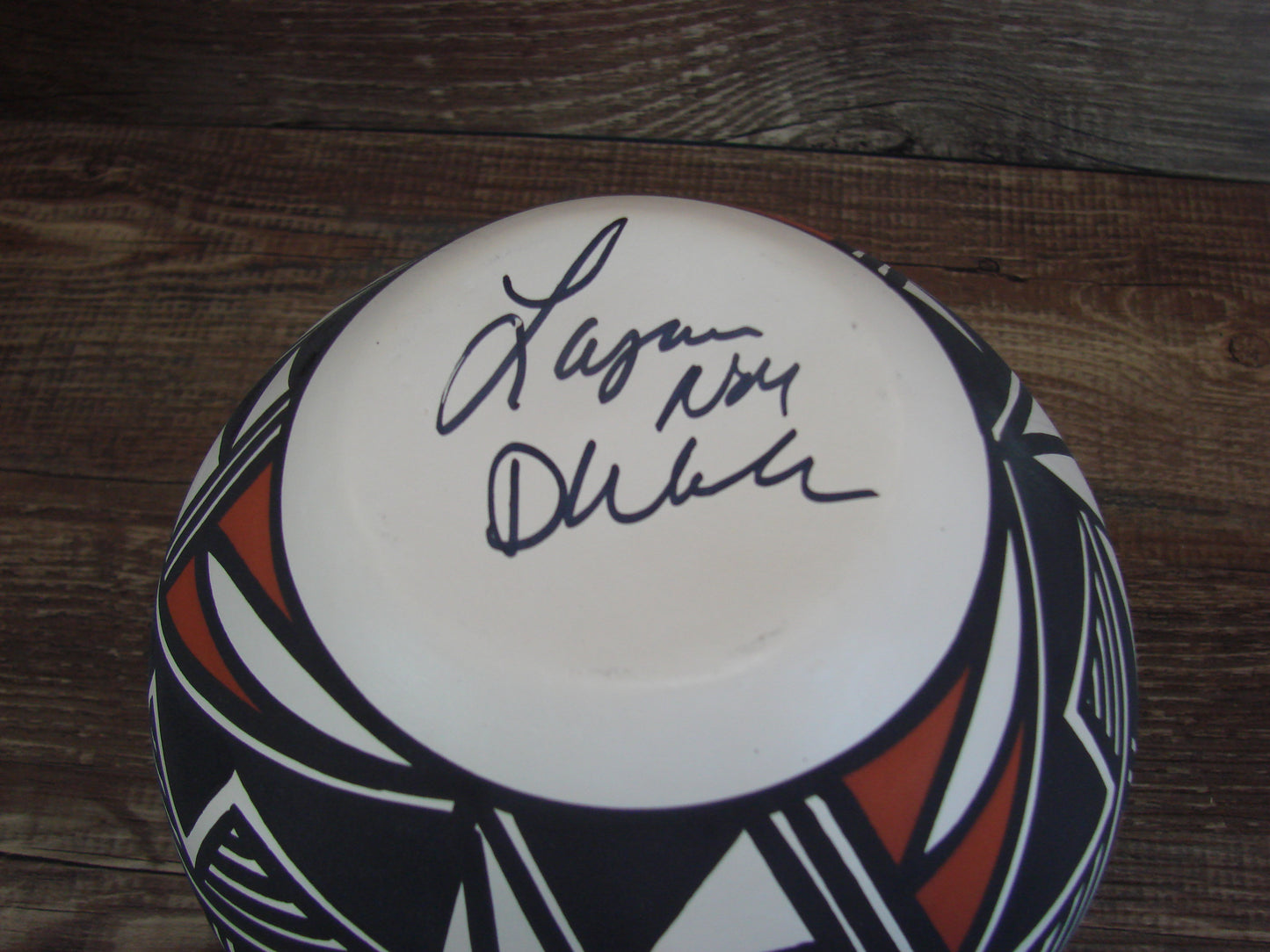 Acoma Pueblo Fine Line Hand Painted Pottery by Debra Waanda
