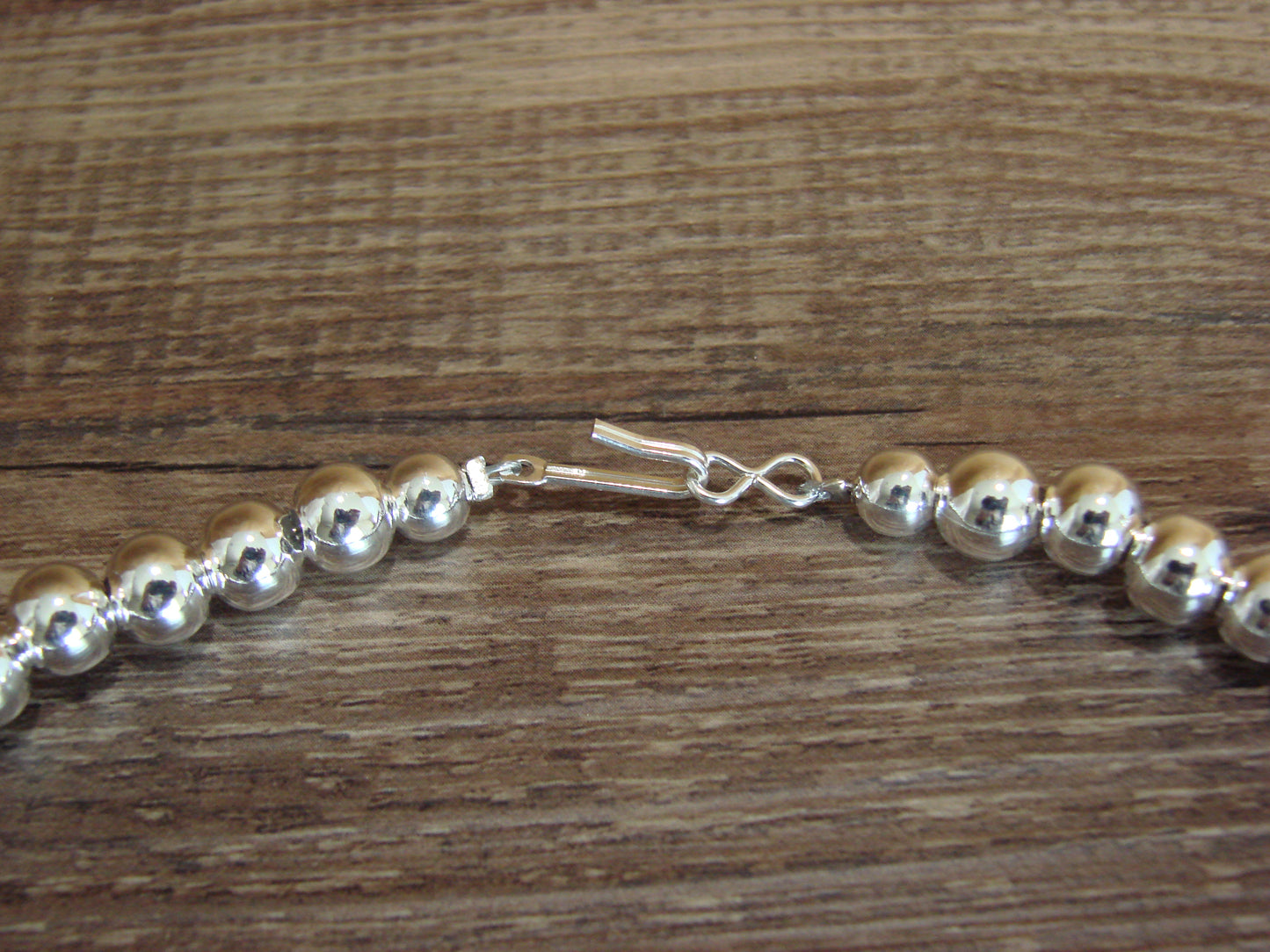 Navajo Nickel Silver & White Howlite Necklace - Cleveland