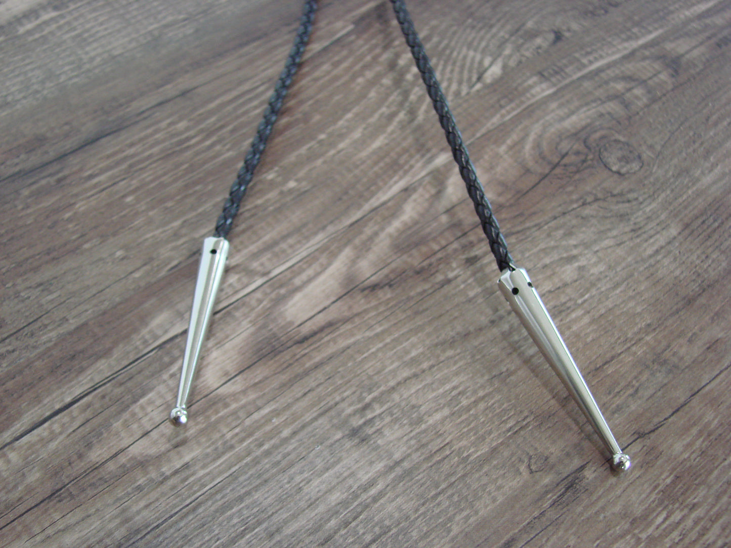 Navajo Indian Nickel Silver & Turquoise Bolo Tie - Cleveland