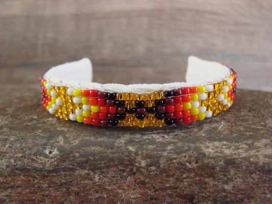 Navajo Indian Hand Beaded Baby / Child's Bracelet by Jackie Cleveland