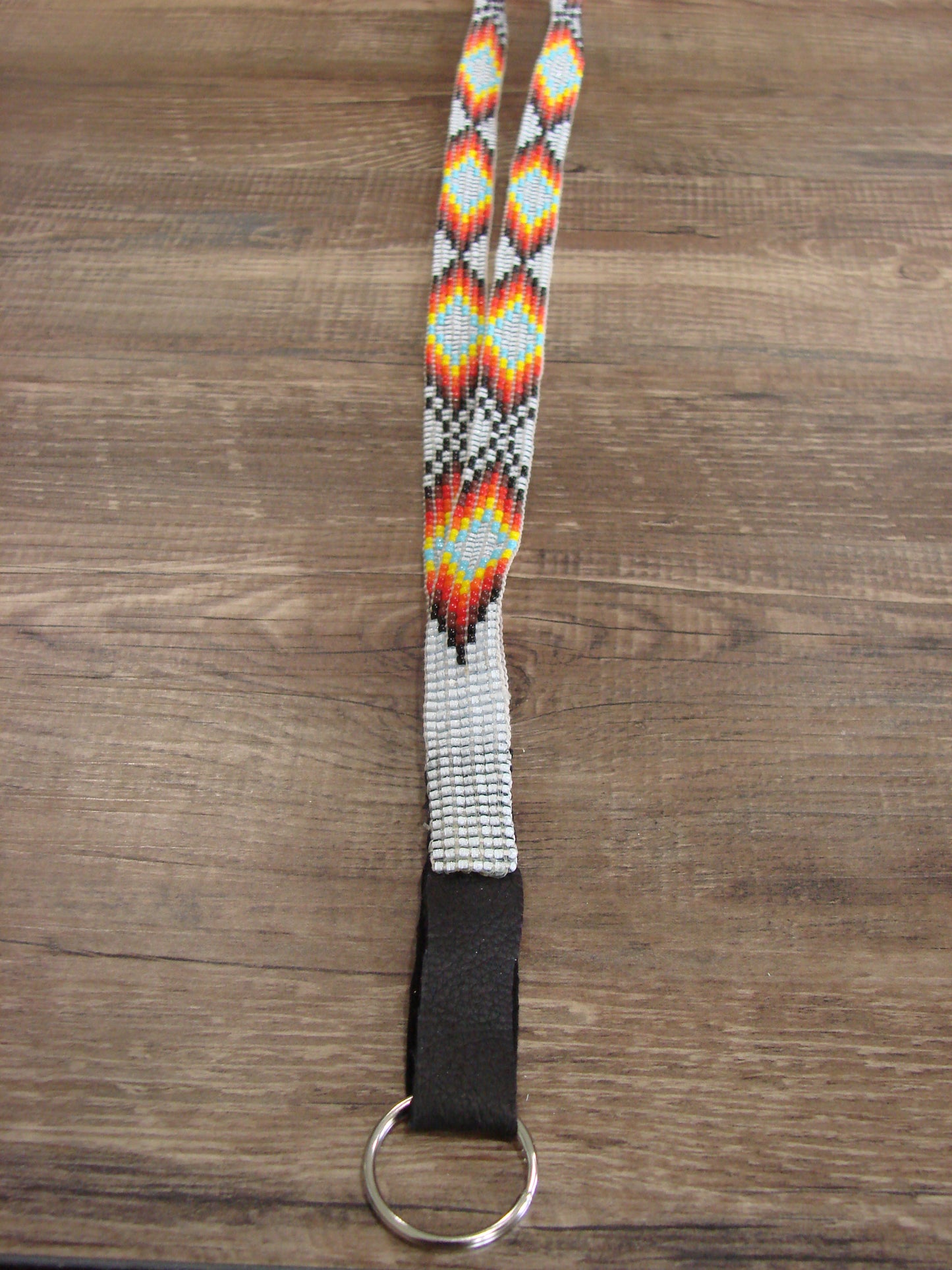 Navajo Indian Hand Beaded Lanyard by Cleveland