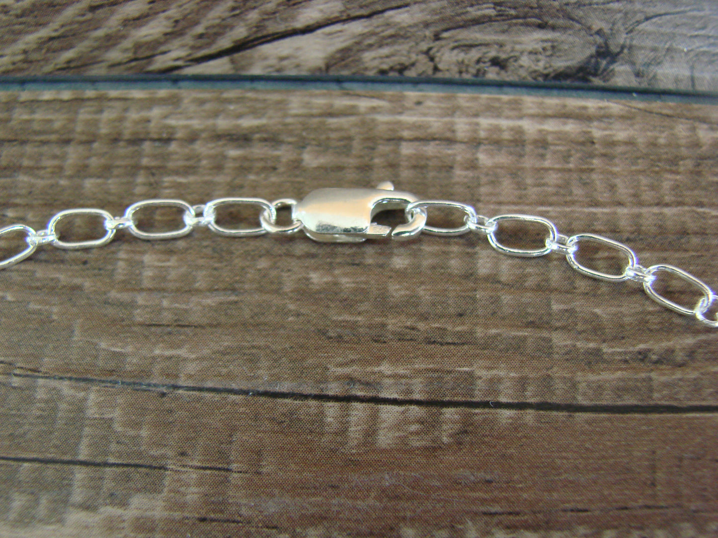 Navajo Indian Sterling Silver Golden Hills Turquoise & Coral Link Necklace by Bahe