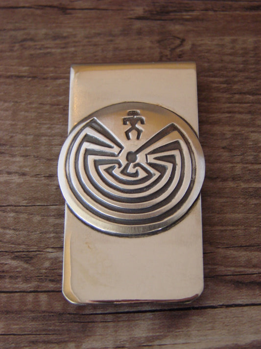 Native American Indian Man in the Maze Money Clip by Stanley Gene