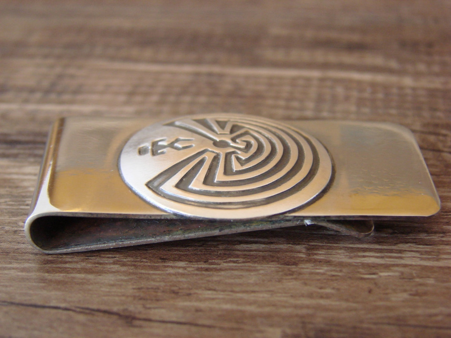 Native American Indian Man in the Maze Money Clip by Stanley Gene