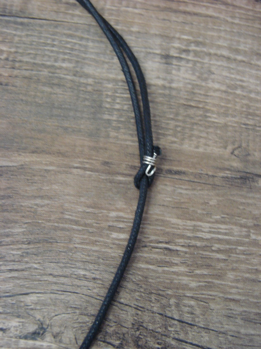 Hand Carved Adjustable Jet Raven Fetish Necklace by Matt Mitchell