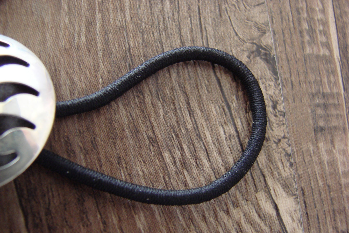 Native American Sterling Silver Coral Bear Paw Hair Tie by Johnson