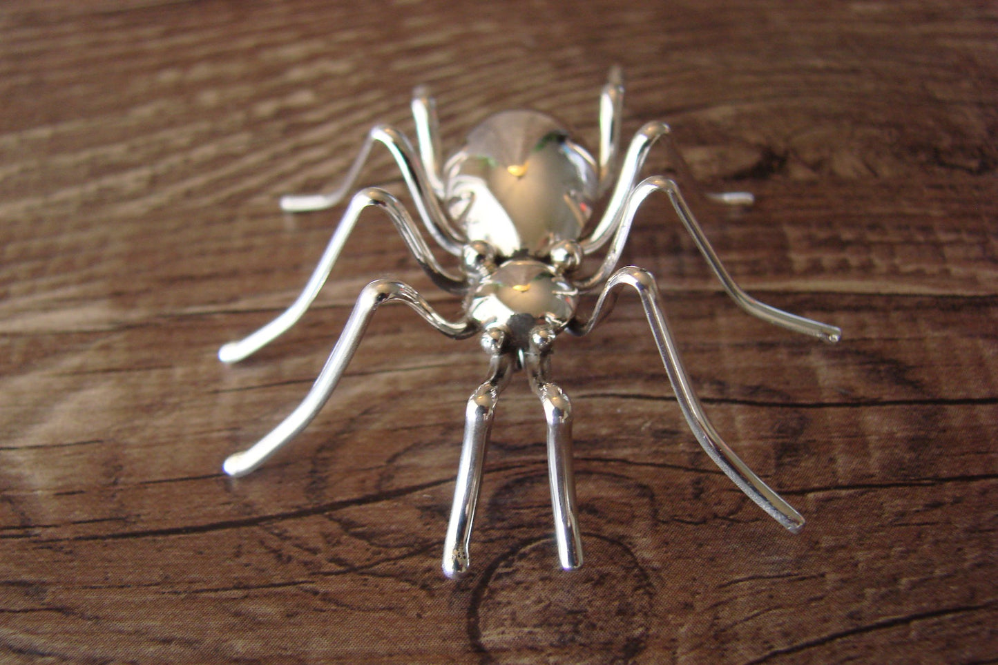 Navajo Indian Sterling Silver Spider Pin by Garfield