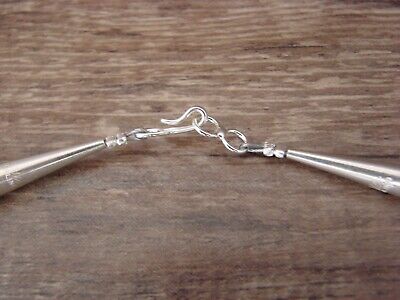 Navajo Pearl Sterling Silver Saucer Bead Hand Strung 20" Necklace - Doreen Jake