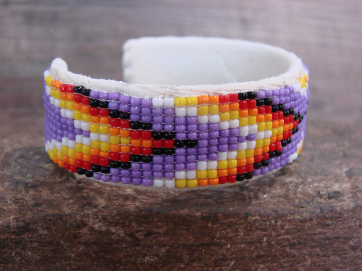 Native American Hand Beaded 3/4" Bracelet by Cleveland