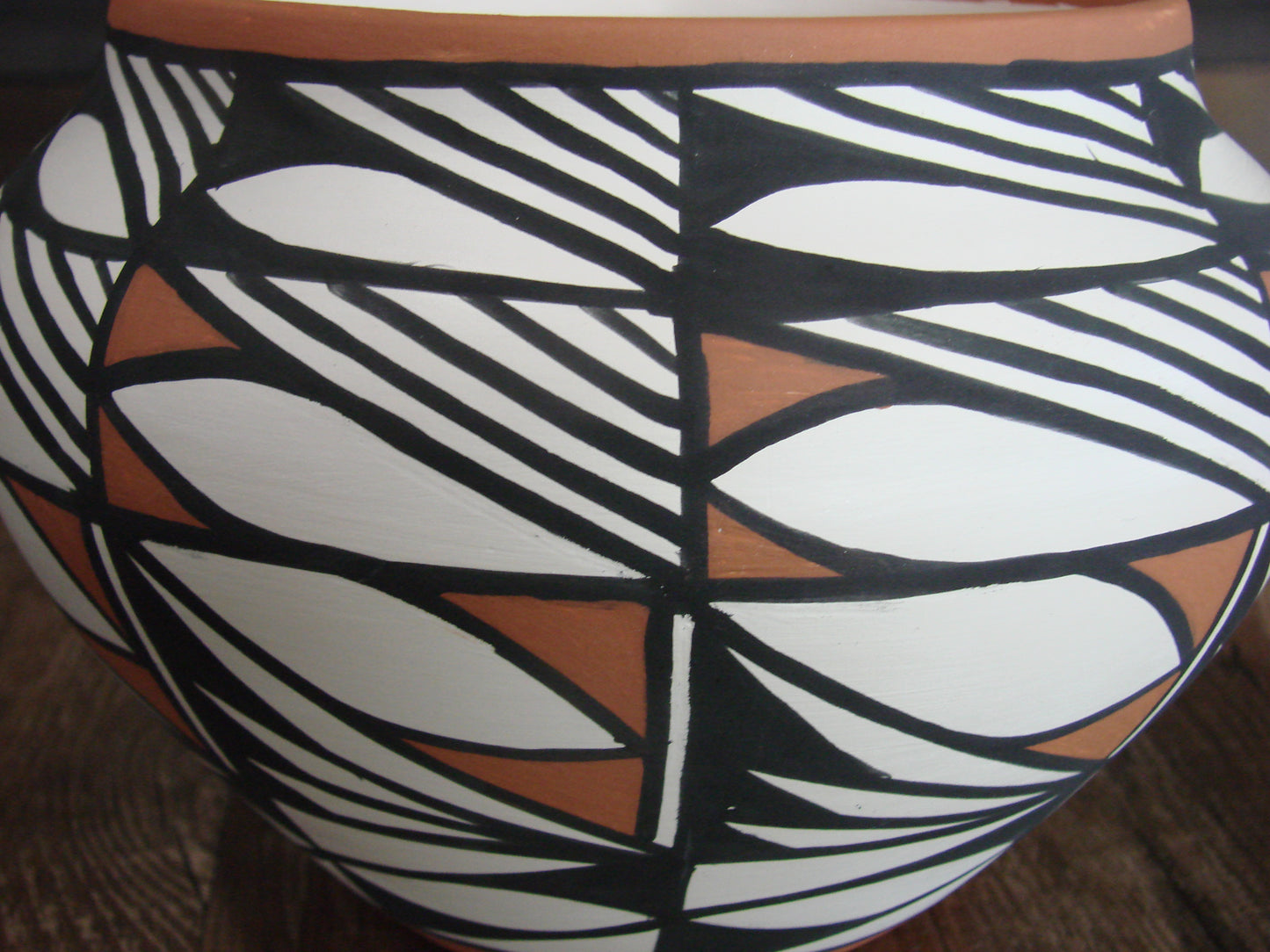 Native American Laguna Fine Line Hand Painted Pottery by Davis