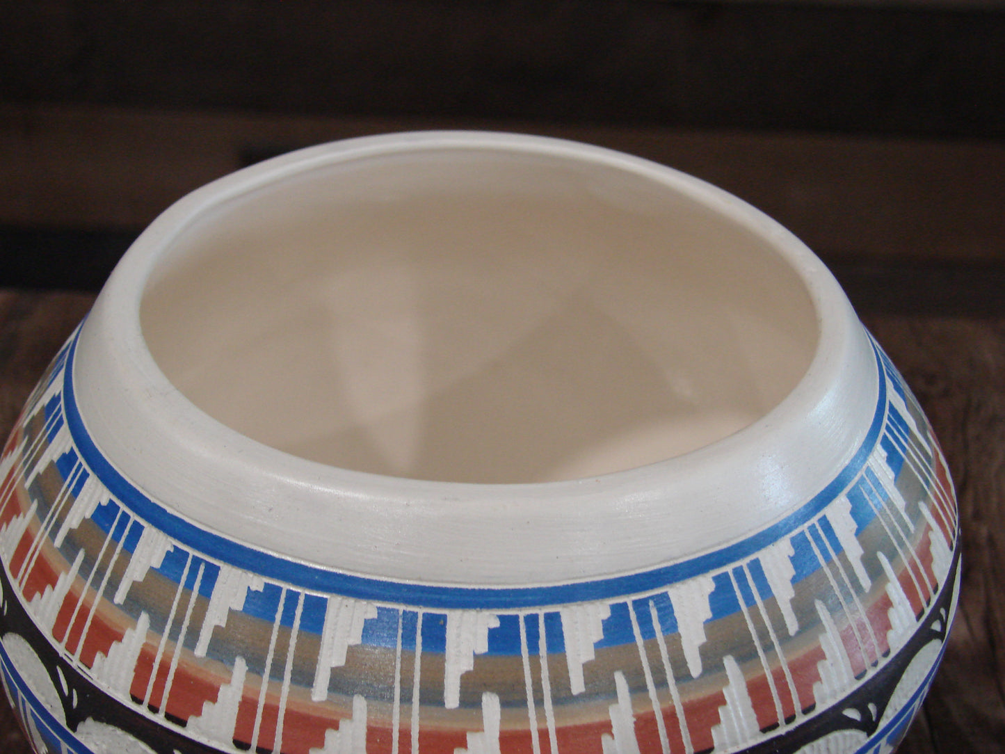 Native American Hand Etched & Hand Painted Pottery - Gilmore