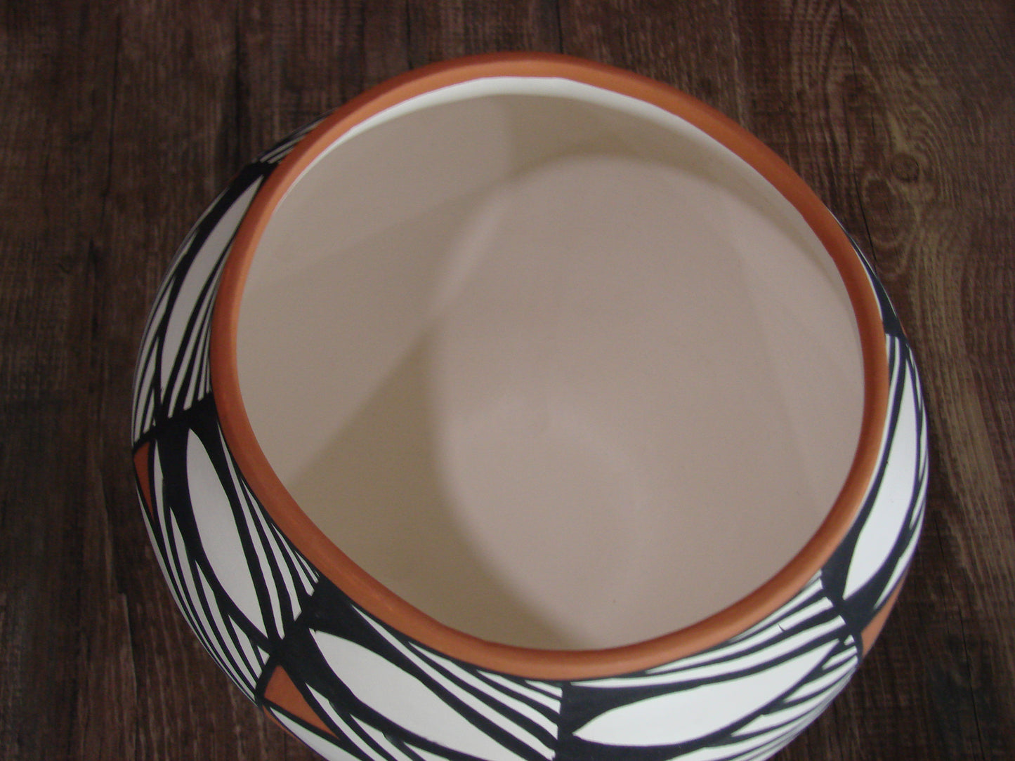 Native American Laguna Fine Line Hand Painted Pottery by Davis