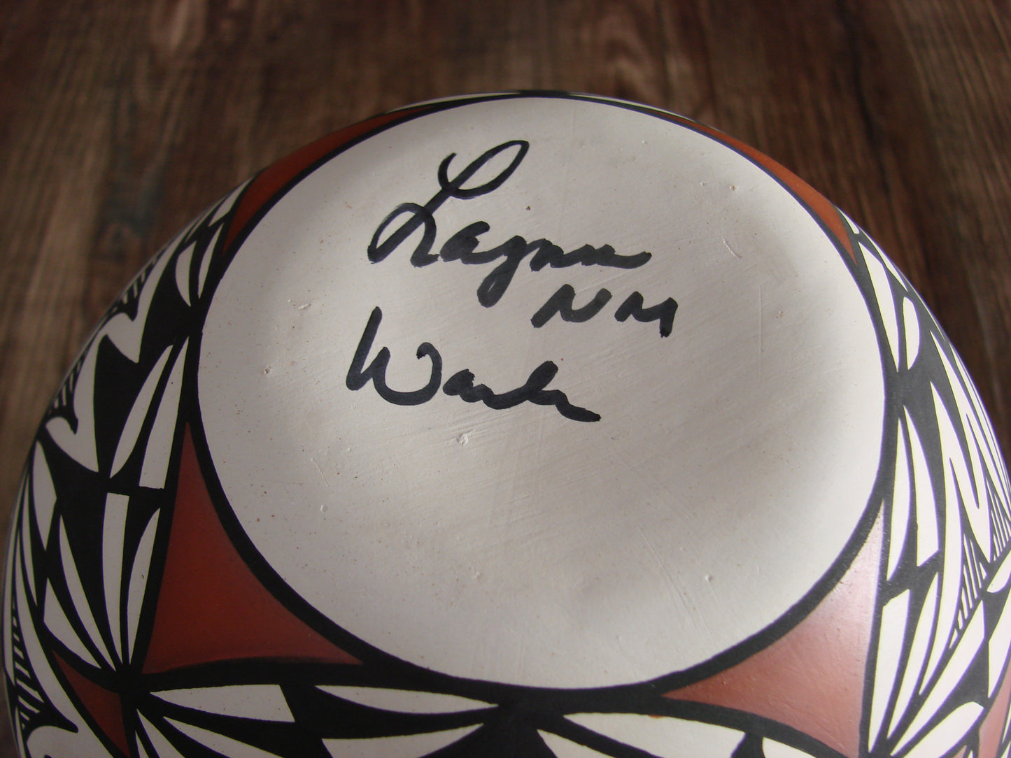 Native American Hand Painted Fine Line Acoma Pottery by Waconda