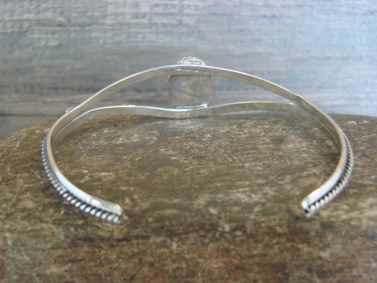 Native American Sterling Silver & Turquoise Bracelet by Henio