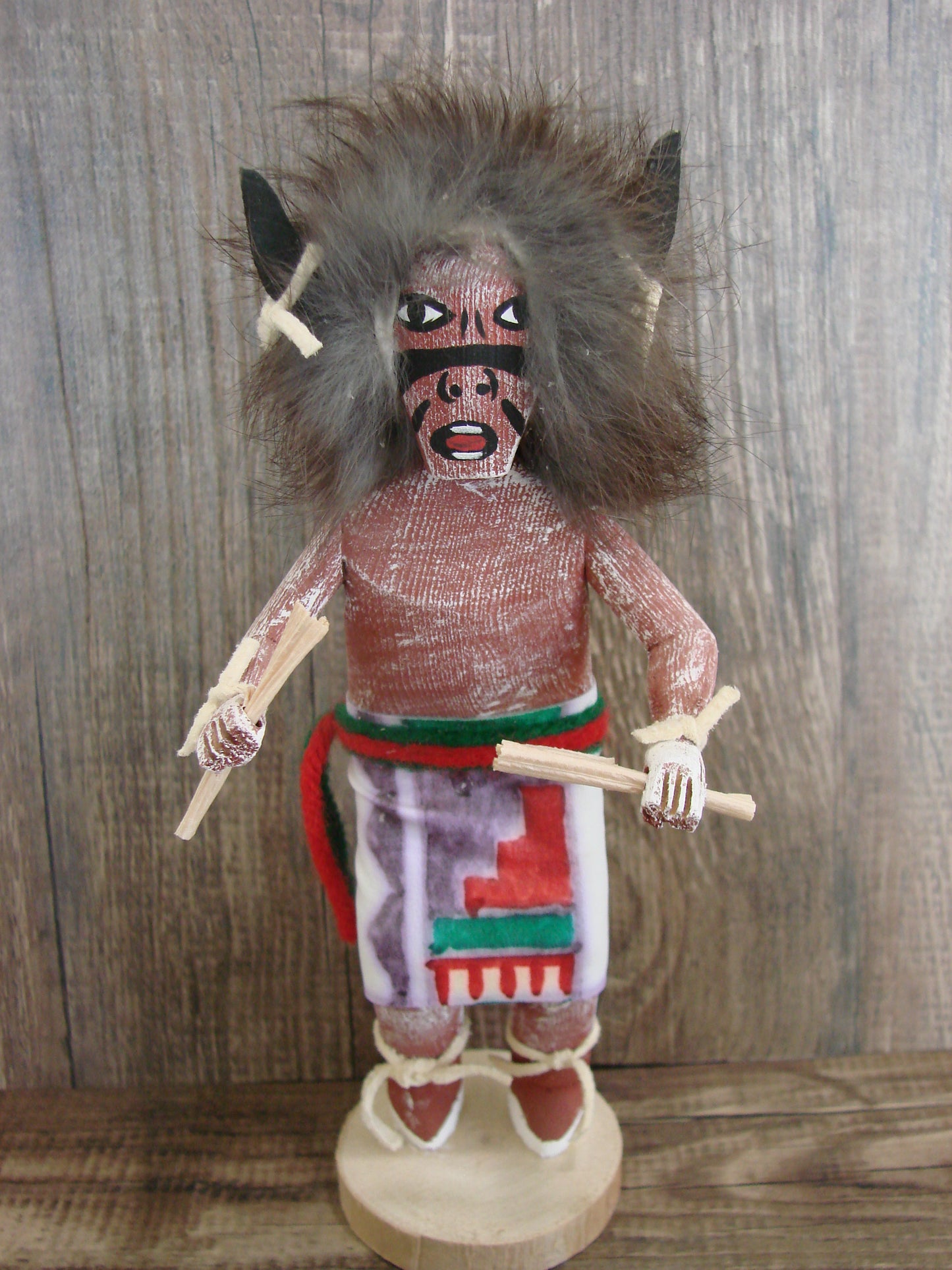 Native American Buffalo Kachina Dancer Signed Tsosie