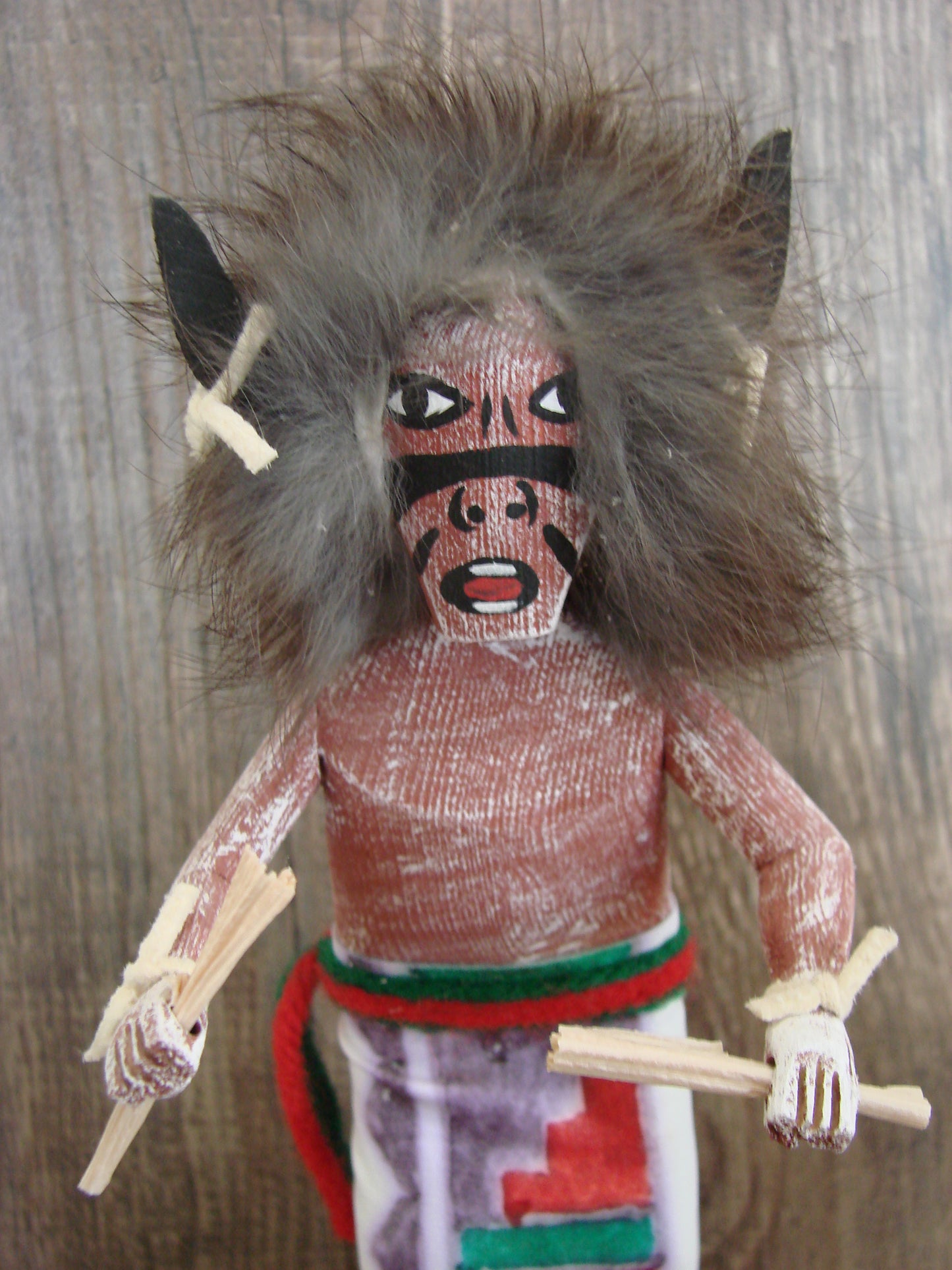Native American Buffalo Kachina Dancer Signed Tsosie