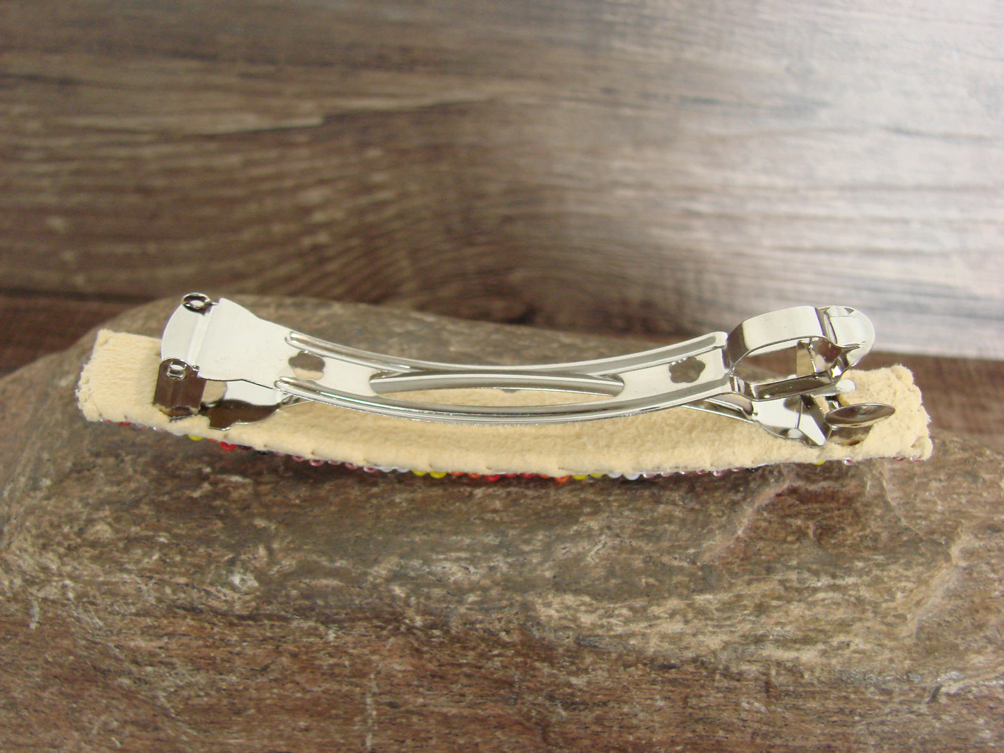 Native American Hand Beaded Hair Barrette by Cleveland