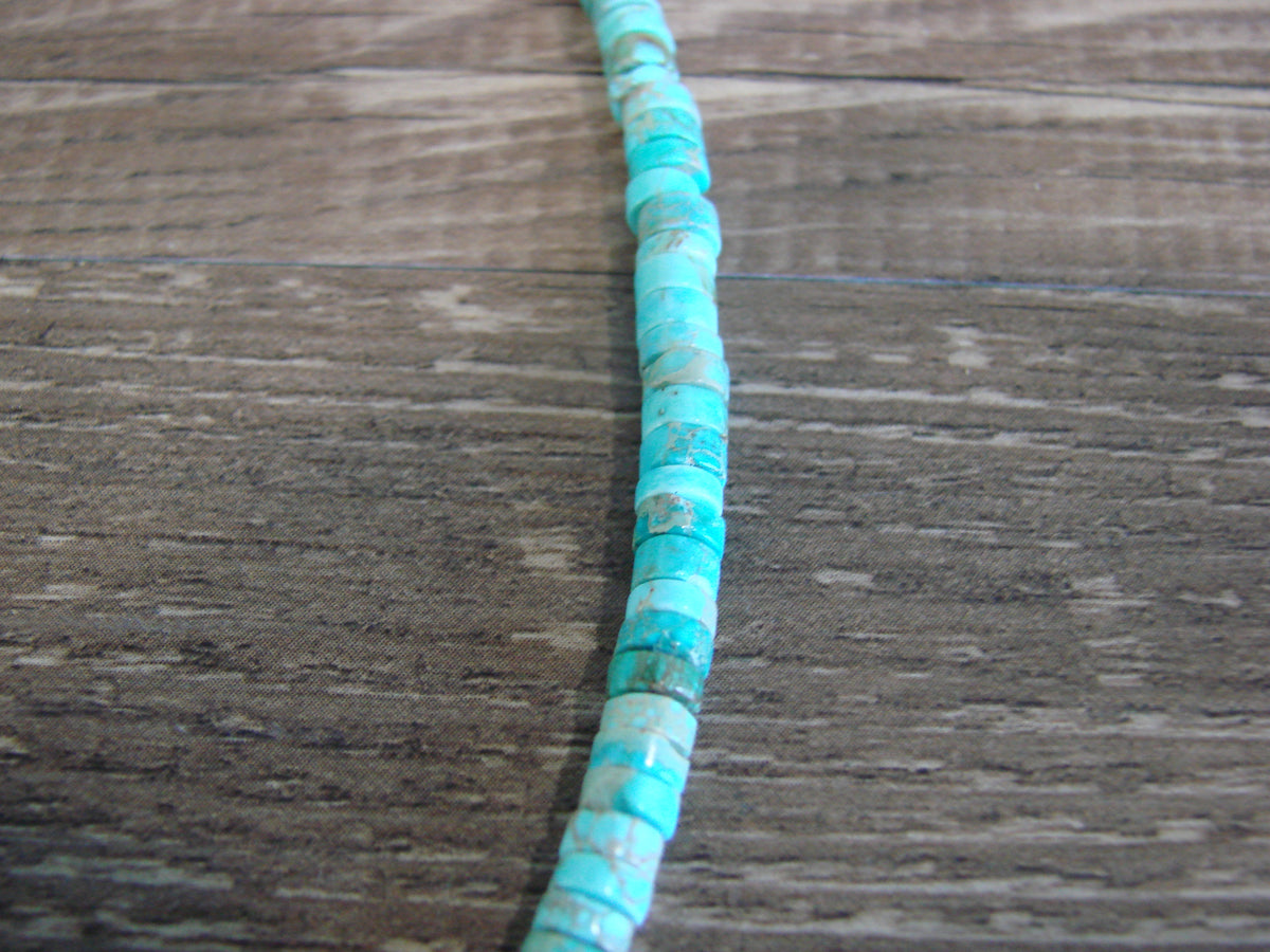 Native American 17" Turquoise Stone Necklace Coriz