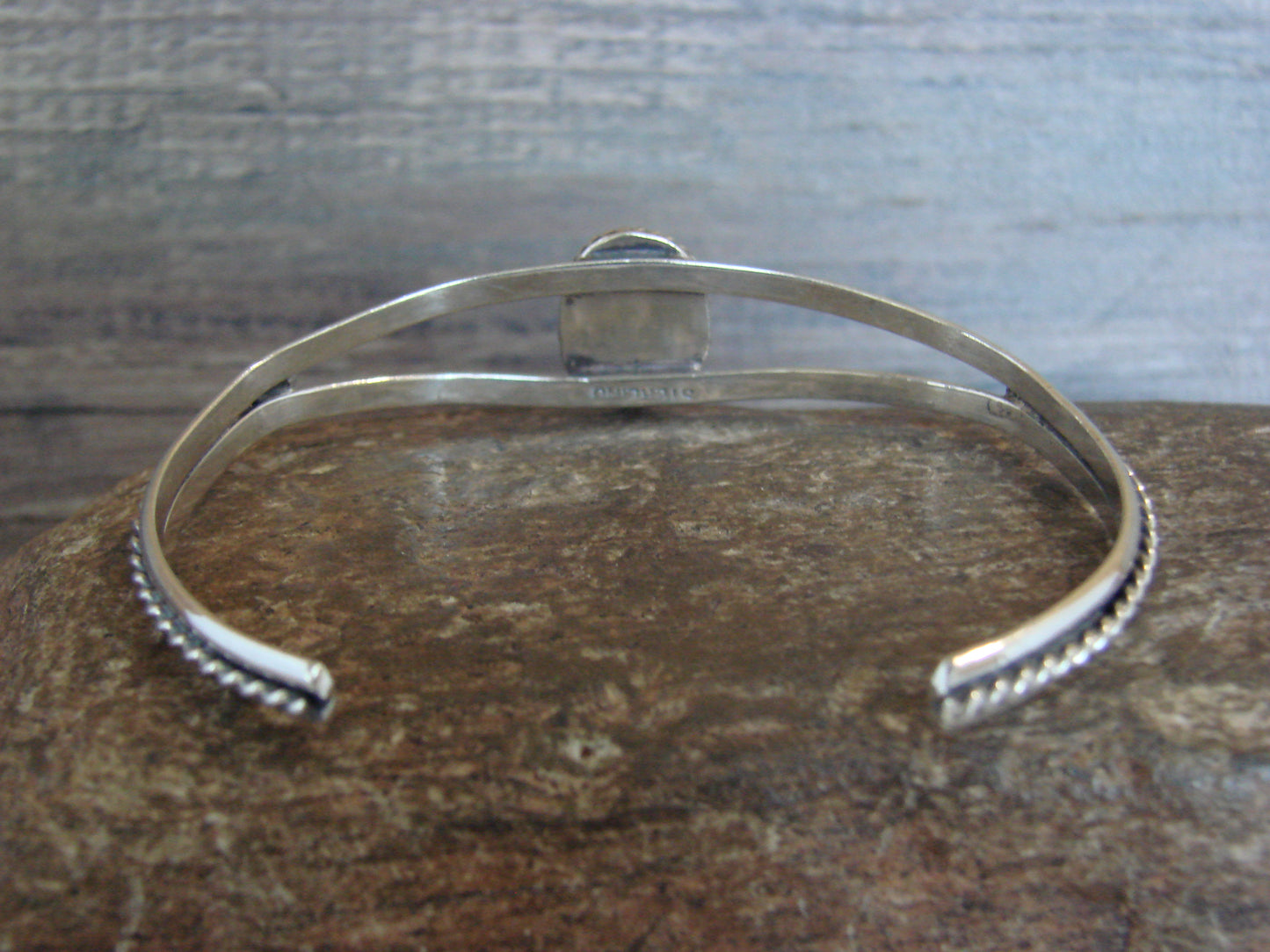 Native American Sterling Silver & Turquoise Bracelet by Henio