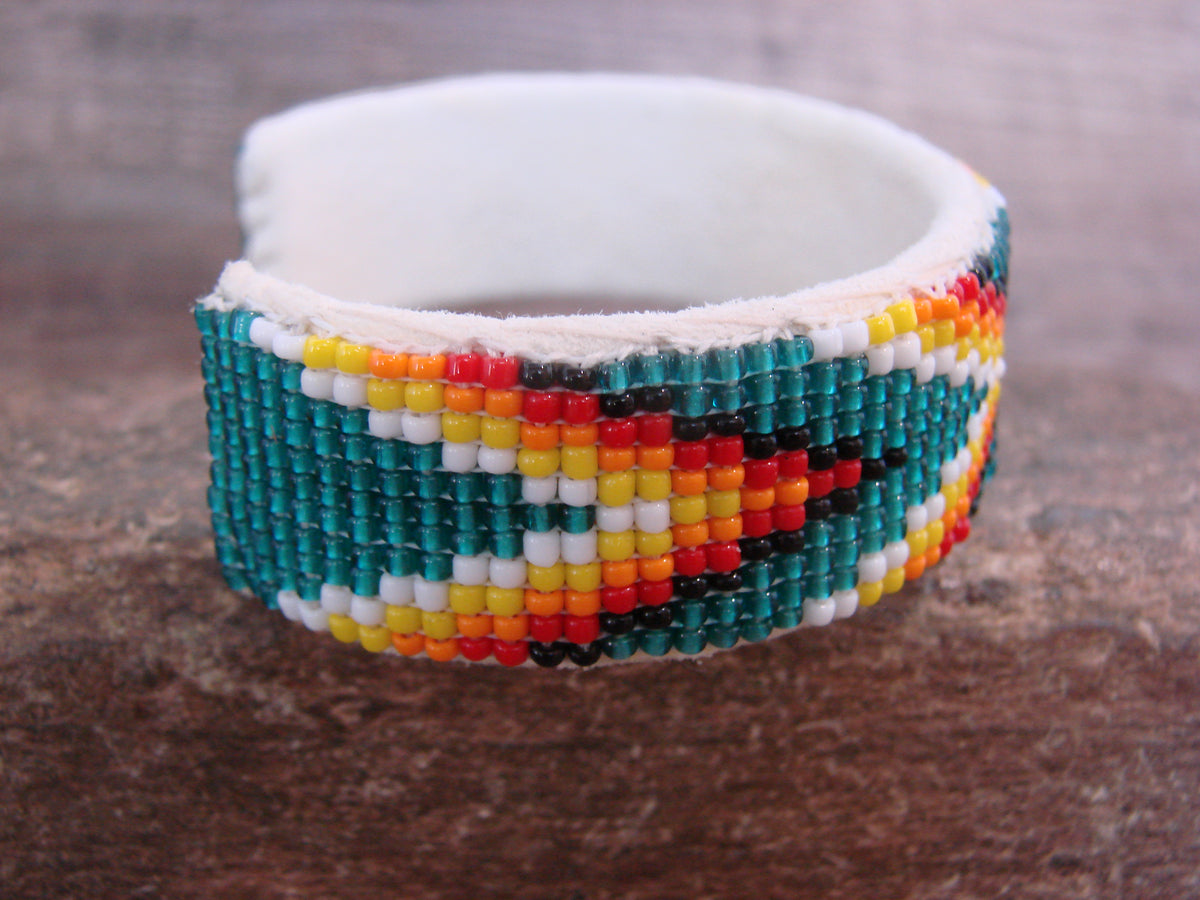 Native American Hand Beaded 3/4" Bracelet by Cleveland