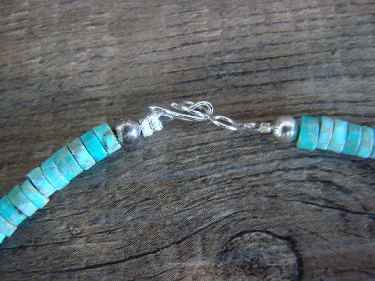 Native American 17" Turquoise Stone Necklace Coriz