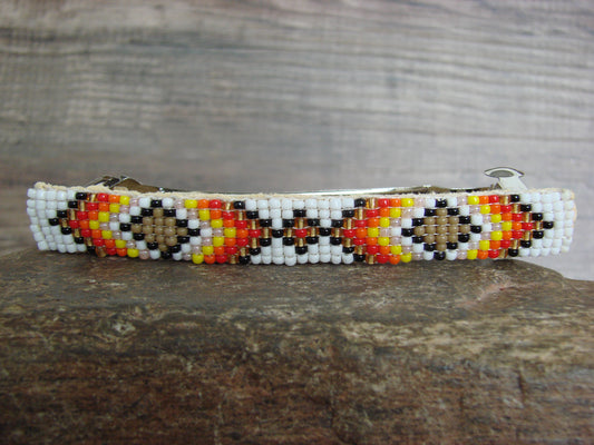 Native American Hand Beaded Hair Barrette by Cleveland