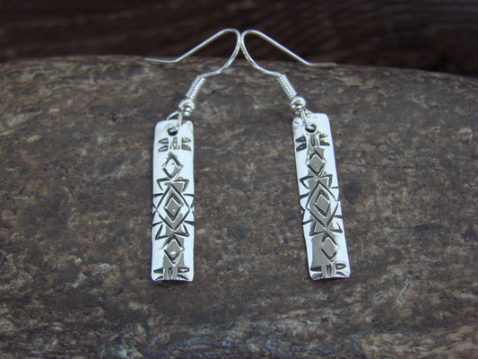 Native American Sterling Silver Dangle Earrings by Tahe