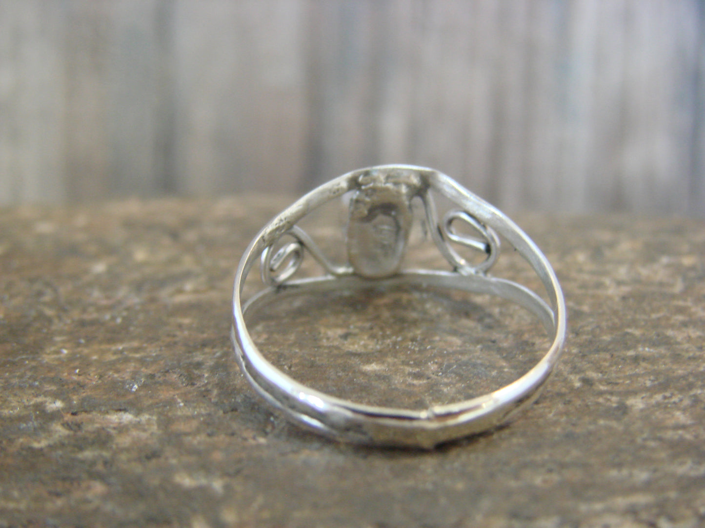 Native American Sterling Silver & Onyx Ring by Lincoln - Size 7