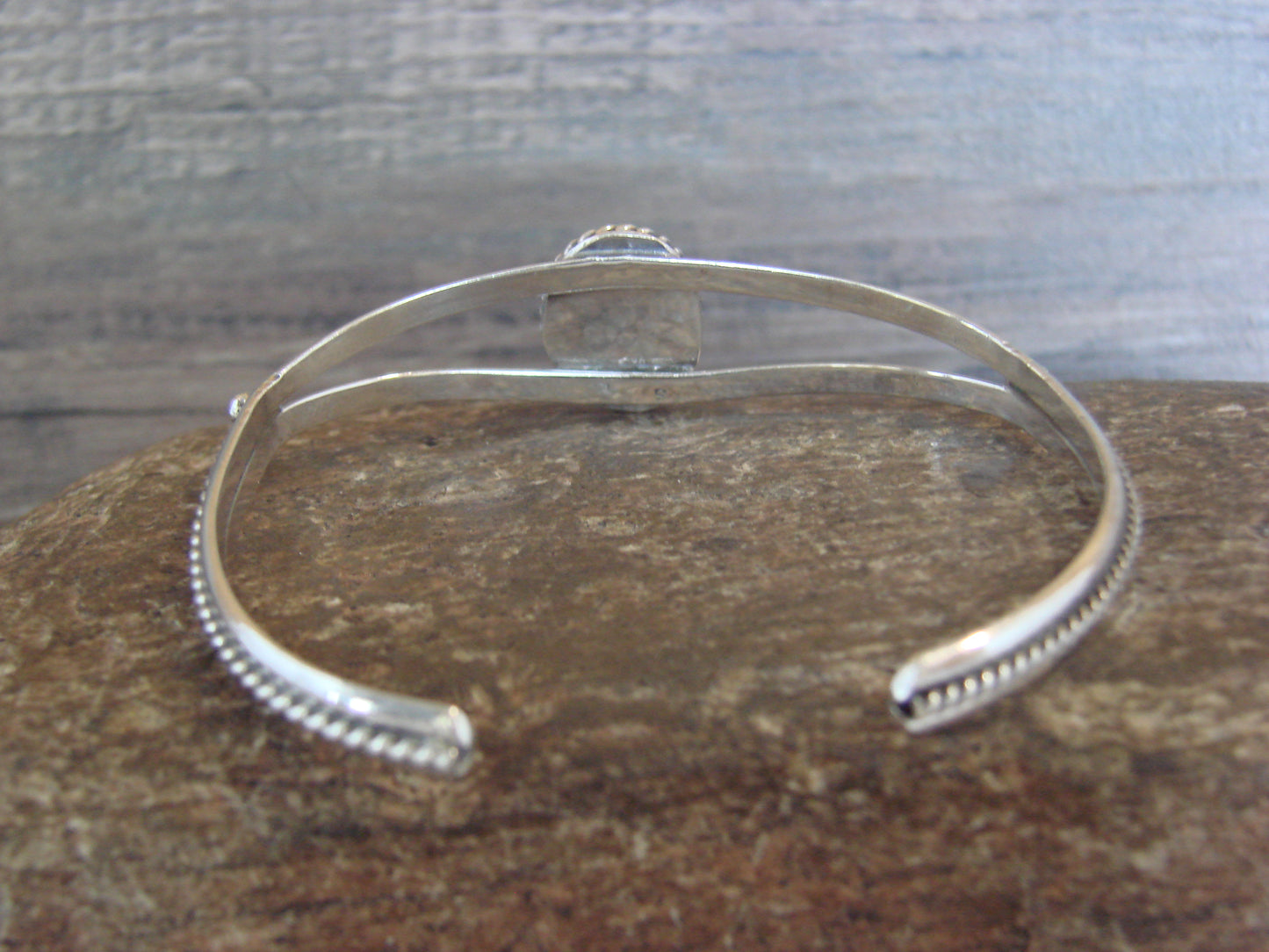 Native American Sterling Silver & Turquoise Bracelet by Henio