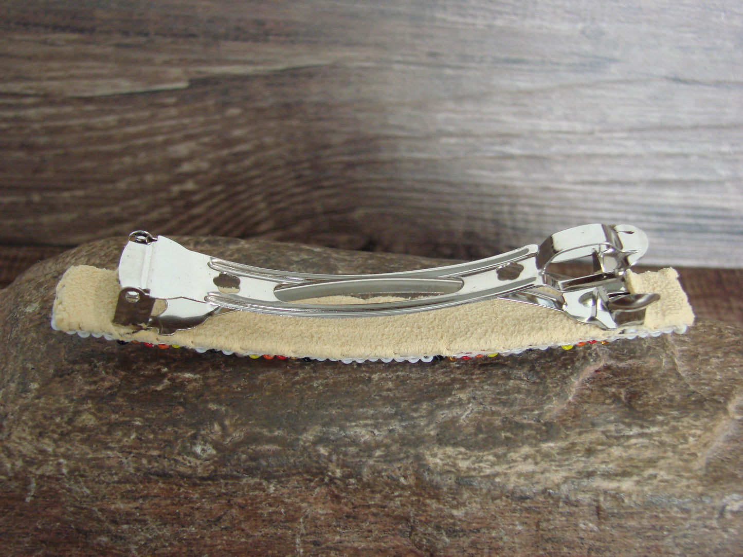 Native American Hand Beaded Hair Barrette by Cleveland