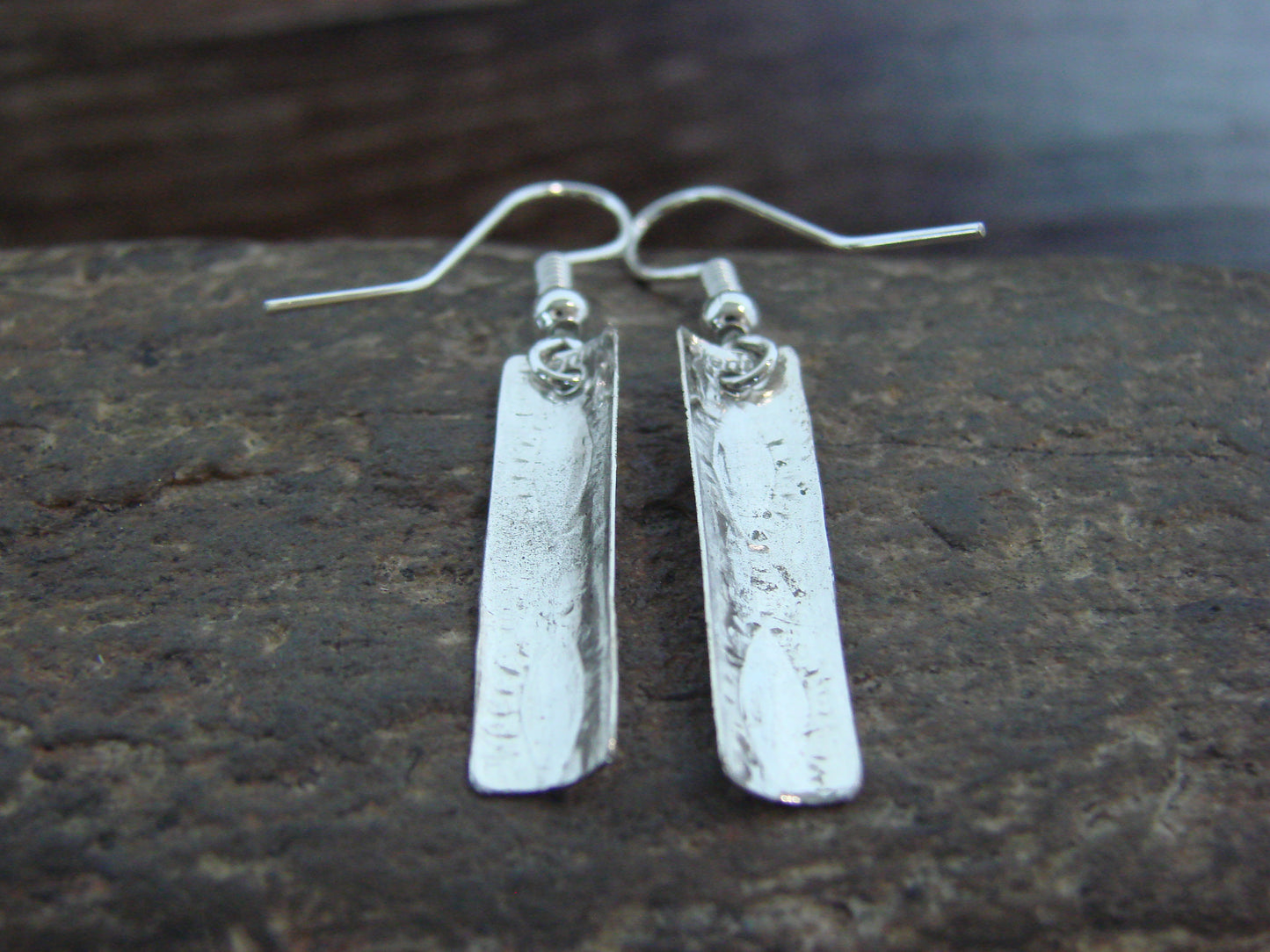 Native American Sterling Silver Dangle Earrings by Tahe